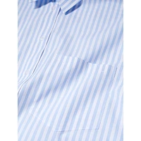 Chemise rayée ample à poches