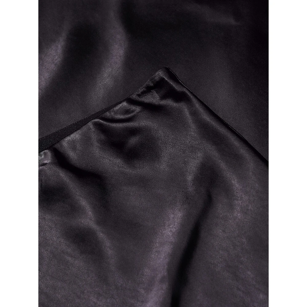 Jupe midi en satin