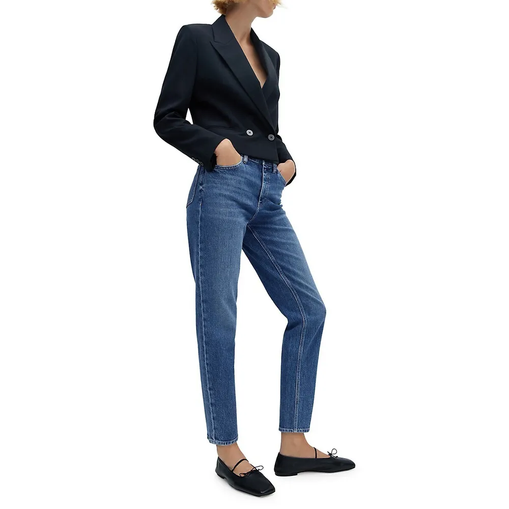 Mom Comfort High-Rise Ankle Jeans