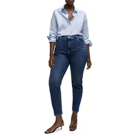 Mom Comfort High-Rise Ankle Jeans