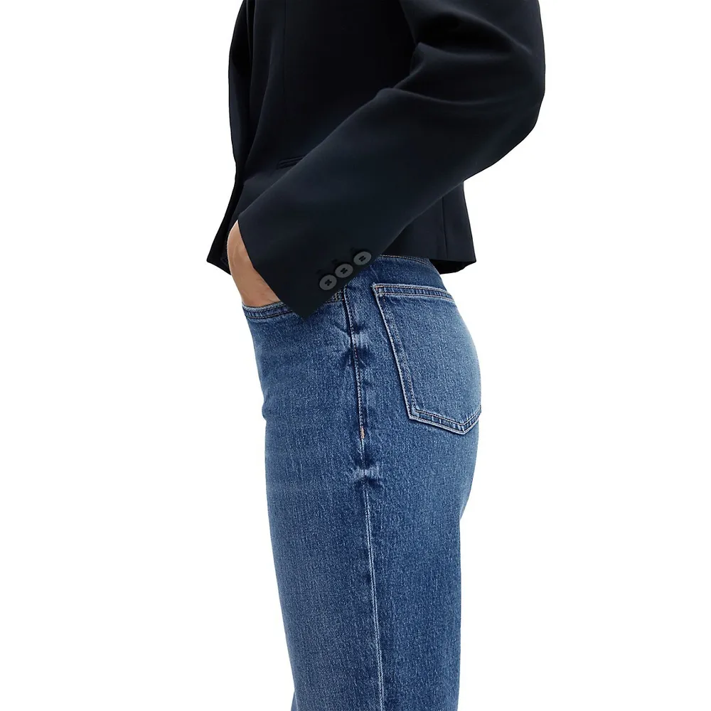 Mom Comfort High-Rise Ankle Jeans