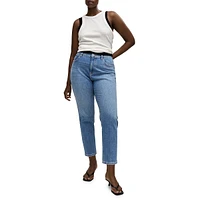 Mom Comfort High-Rise Ankle Jeans