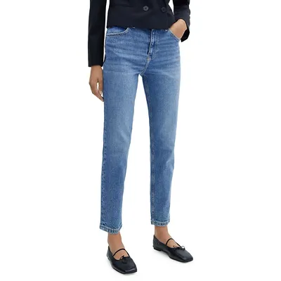 Mom Comfort High-Rise Ankle Jeans