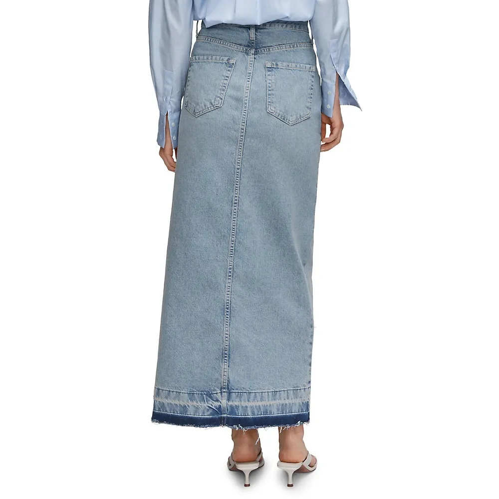 Denim Maxi Skirt