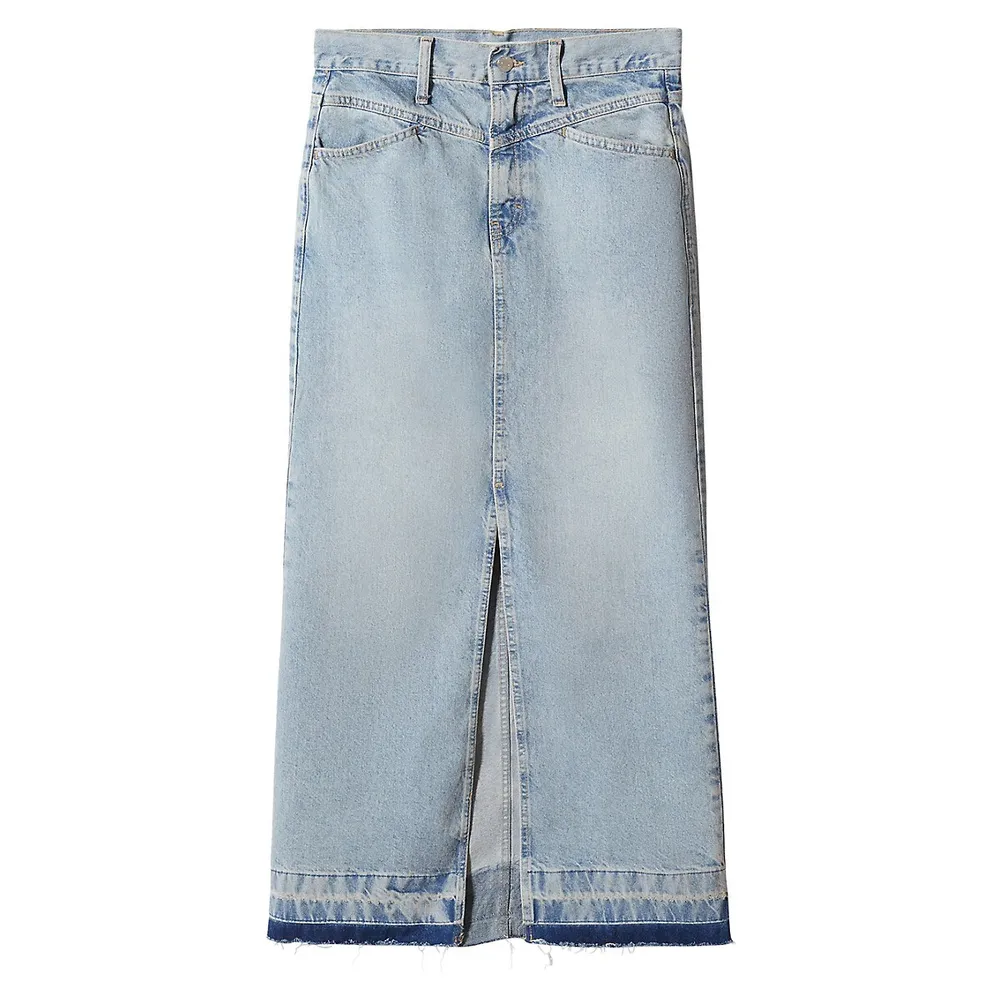 Denim Maxi Skirt