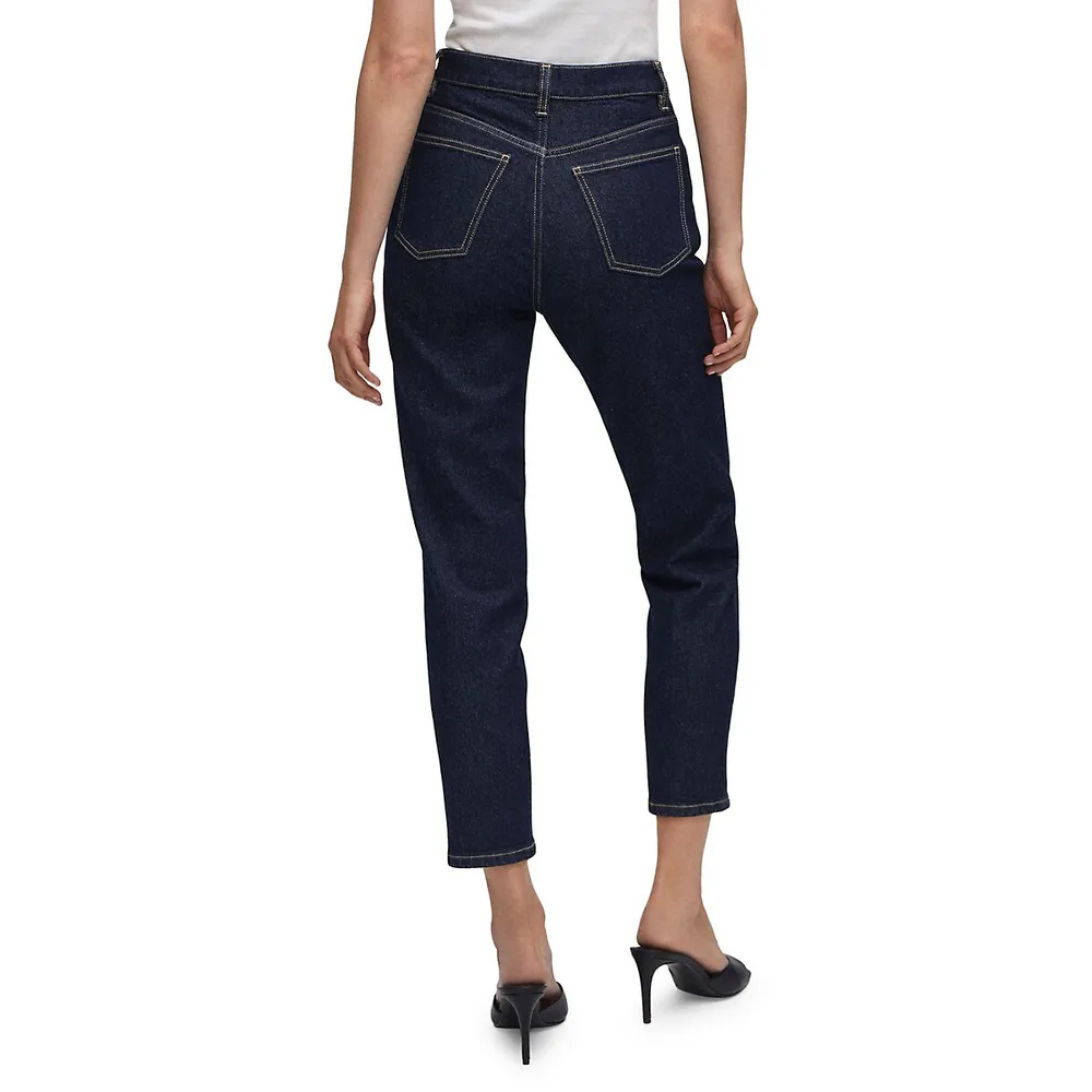High-Rise Comfort Mom Jeans