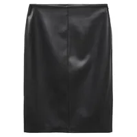 Faux Leather Pencil Skirt