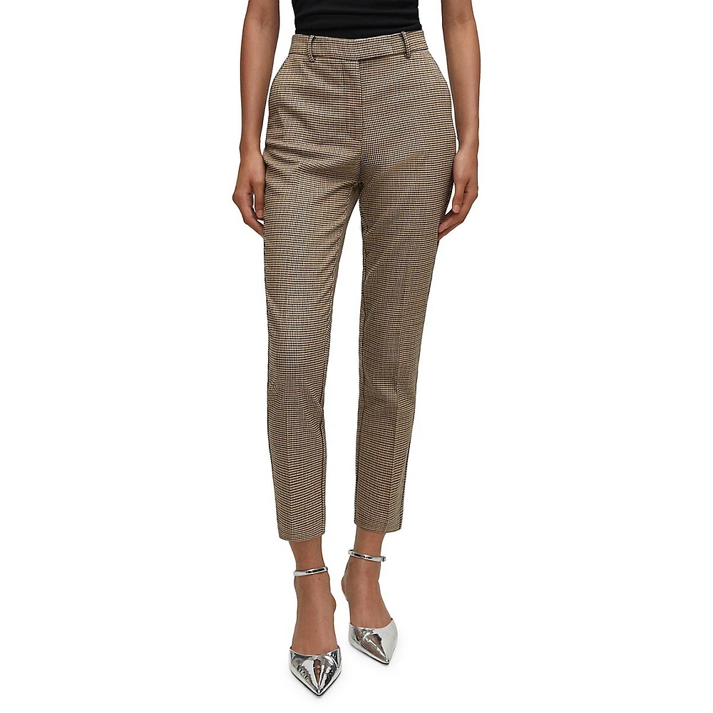 UKAP Dress Pants Women Business Casual Buttons Ankle Pants for Ladies  Office Cropped Capri Work Pants with Pockets - Walmart.com