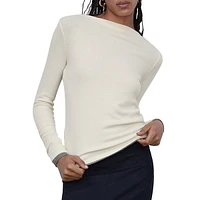 Boatneck Knit Top