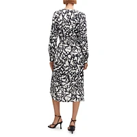 Robe portefeuille à imprimé Romina