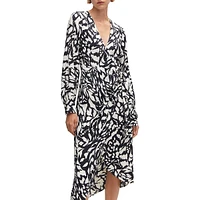 Robe portefeuille à imprimé Romina