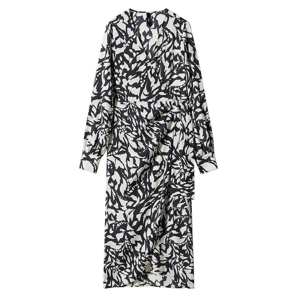 Robe portefeuille à imprimé Romina