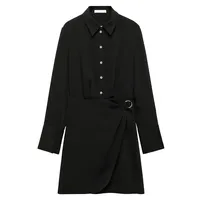 Ring-Tie Shirt Dress