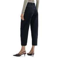 Jean ample à taille haute