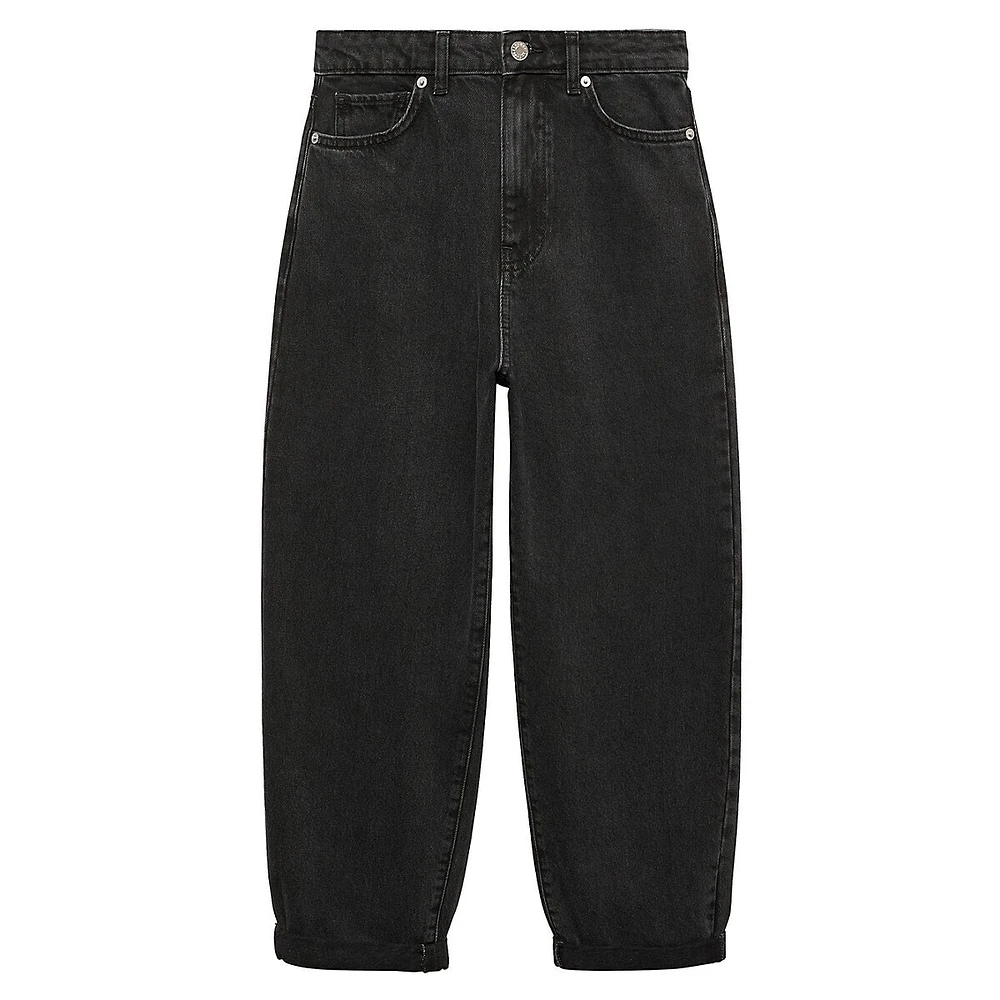 Jean ample à taille haute