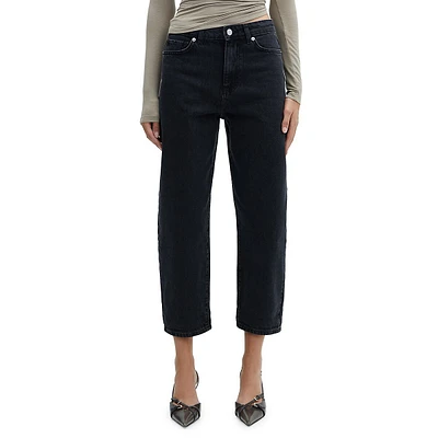 Jean ample à taille haute