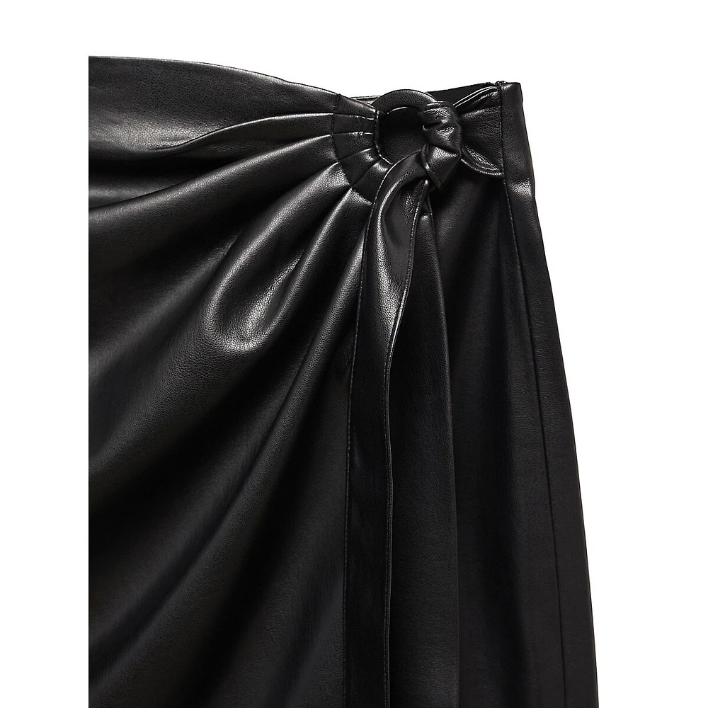 Faux Leather Skirt