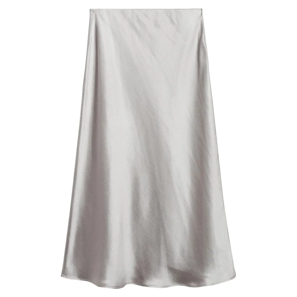 Midi Satin Skirt