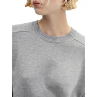 Seamed-Shoulder Sweater