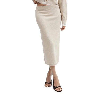 Knit Pull-On Pencil Skirt