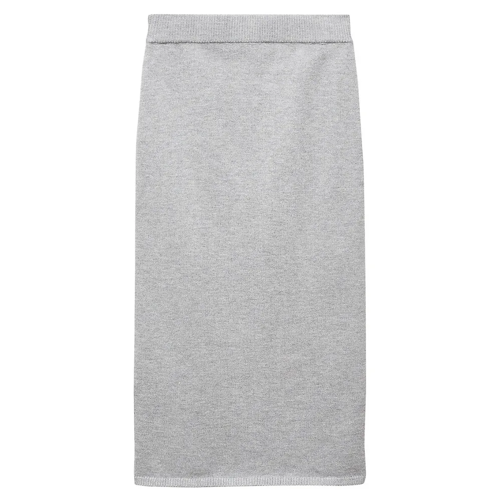 Knit Pull-On Pencil Skirt