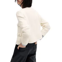 Pocket Short Tweed Jacket