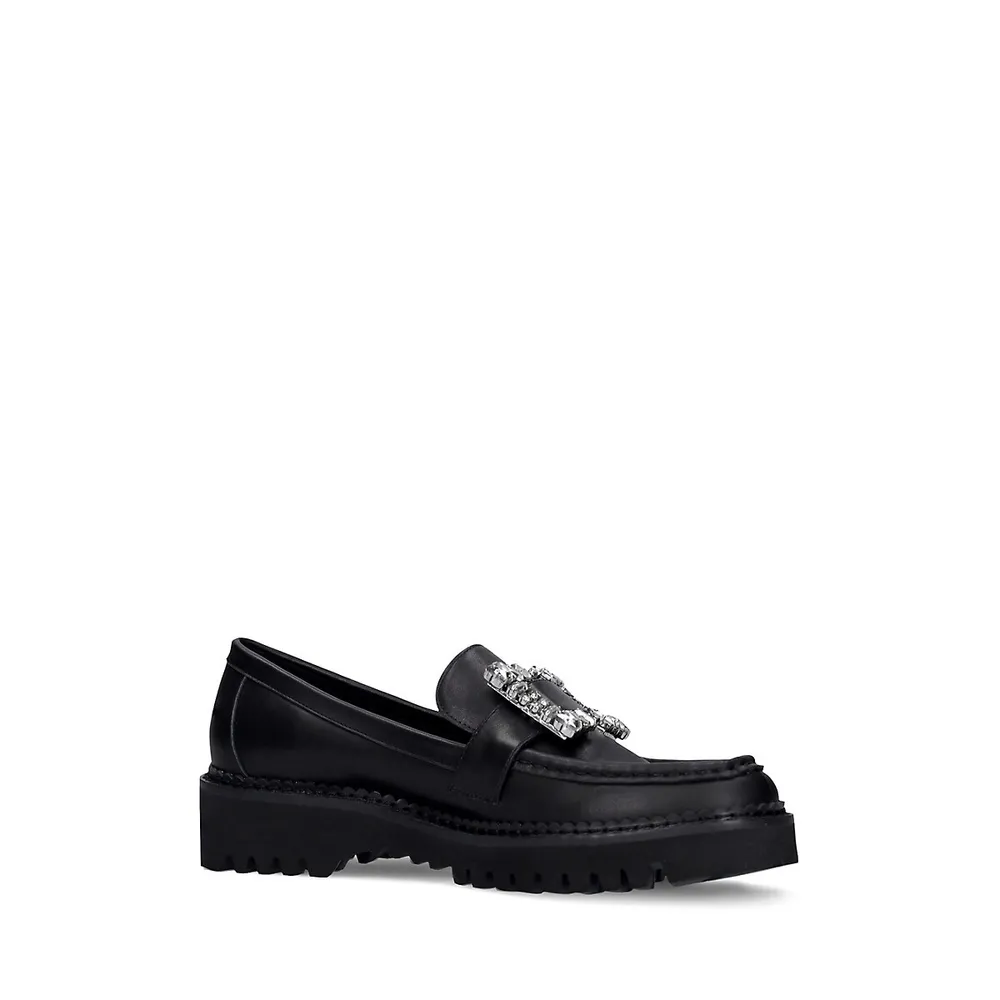Women's Annu Leather Platform Loafers