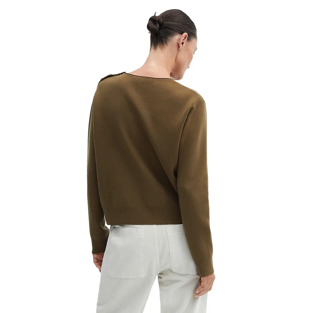 Shoulder-Button Sweater