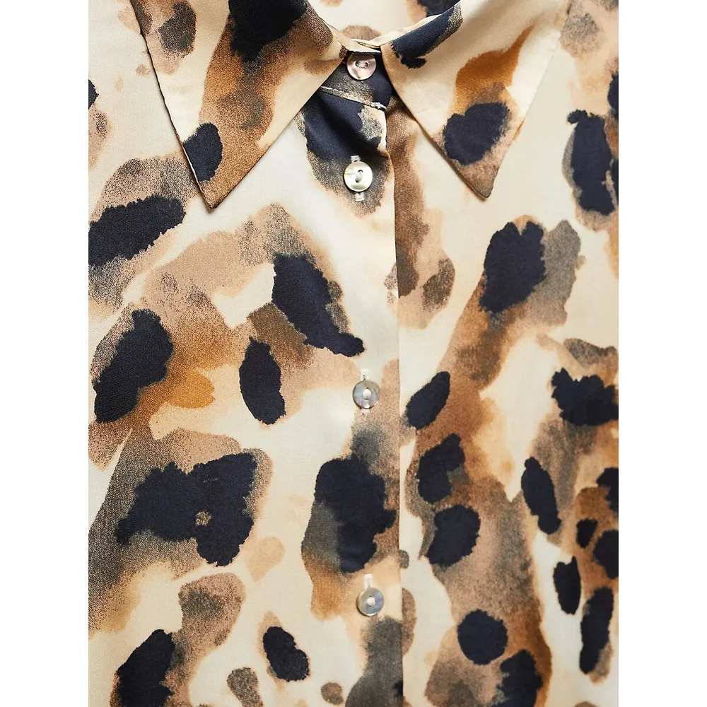 Camila Print Satin Shirt