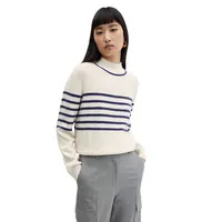 Striped Mockneck Sweater