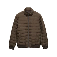Borry Slim-Fit Quilted Stand-Collar Jacket