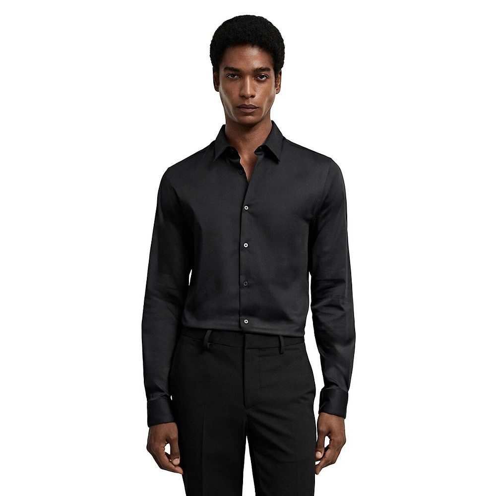 Emotion Super Slim-Fit Poplin Dress Shirt