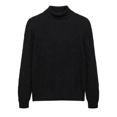 Ladera Zig-Zag Turtleneck Sweater