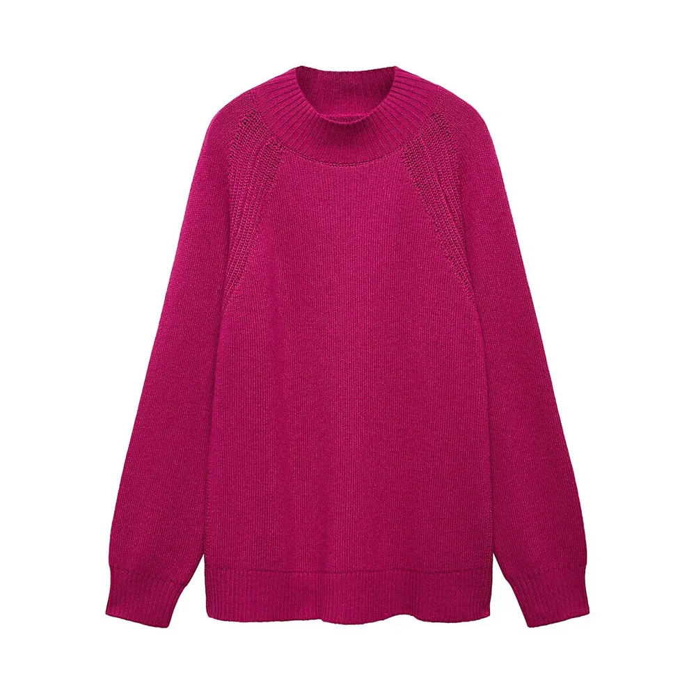 Oversized Mockneck Raglan Sweater