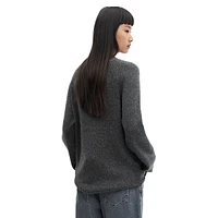 Oversized Mockneck Raglan Sweater