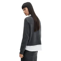 Raglan Rib-Knit Cardigan