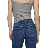 Jean court Mom Comfort à taille haute