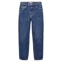 Jean court Mom Comfort à taille haute