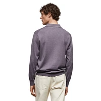 Tens Long-Sleeve Knit Polo Top