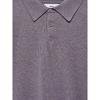 Tens Long-Sleeve Knit Polo Top
