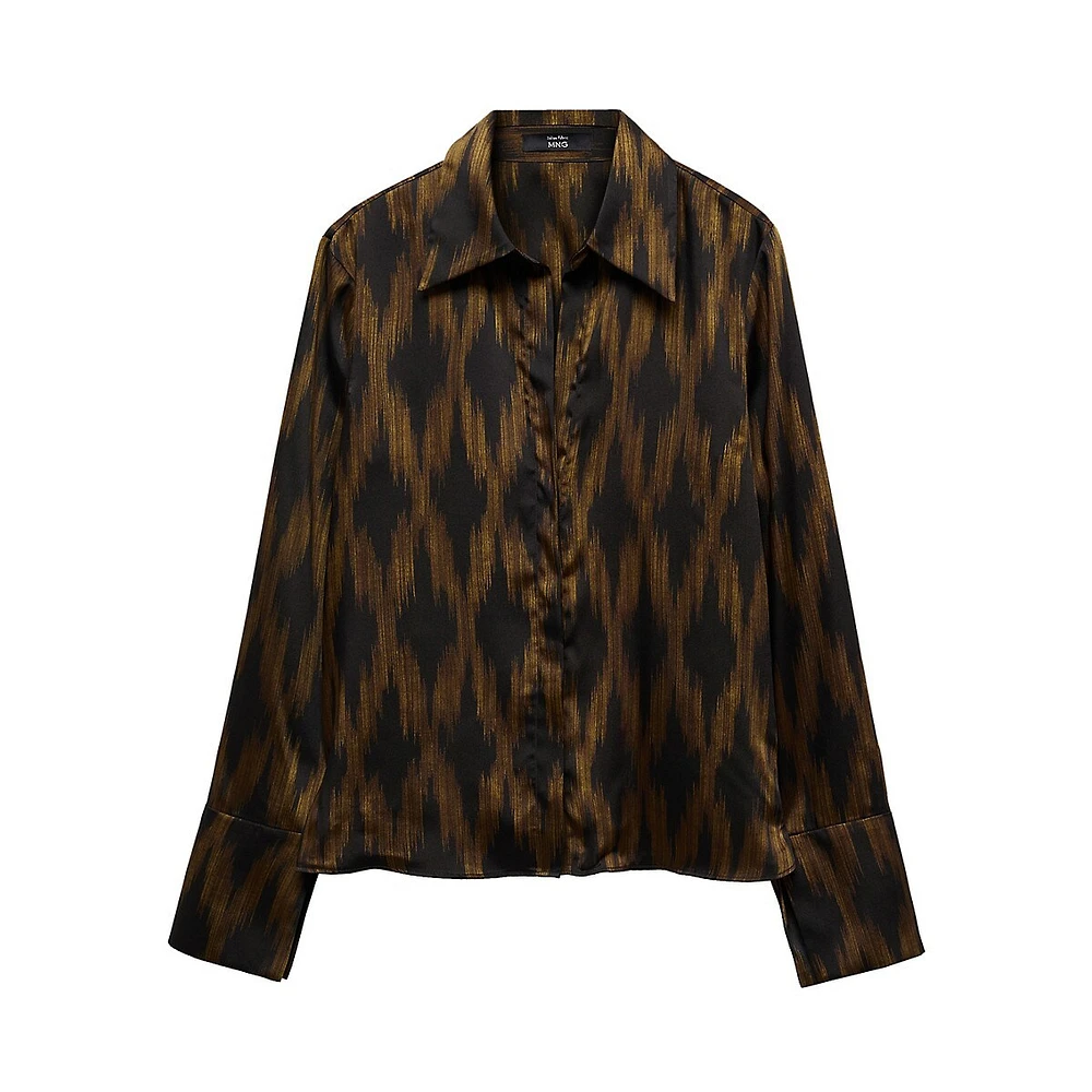 Print Satin Shirt