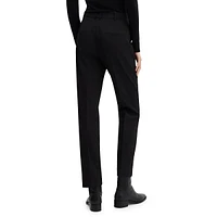 Straight-Leg Suit Trousers