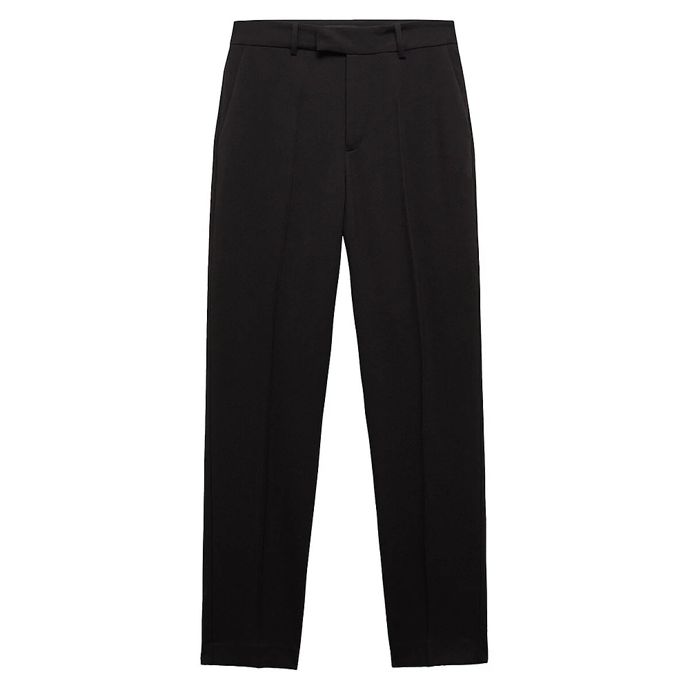 Straight-Leg Suit Trousers