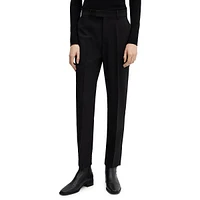 Straight-Leg Suit Trousers