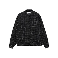 Tweed Bomber Jacket