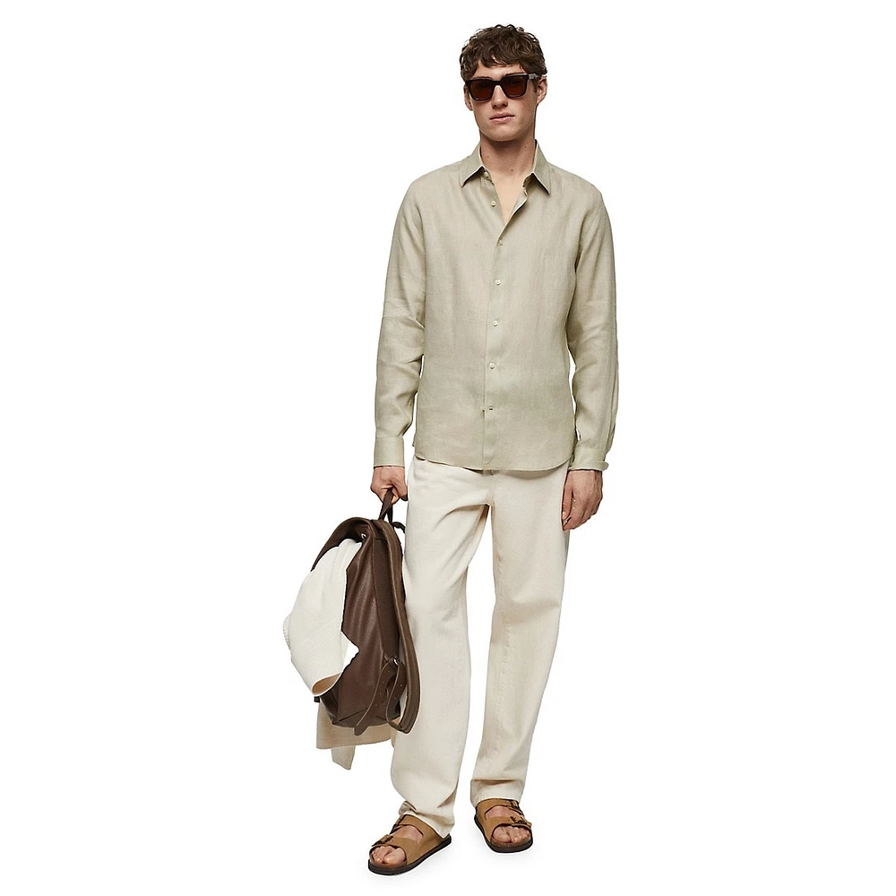 Parrot Linen Shirt