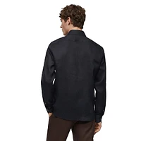 Parrot Linen Button-Down Shirt