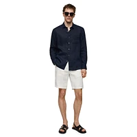 Carp Linen Bermuda Shorts