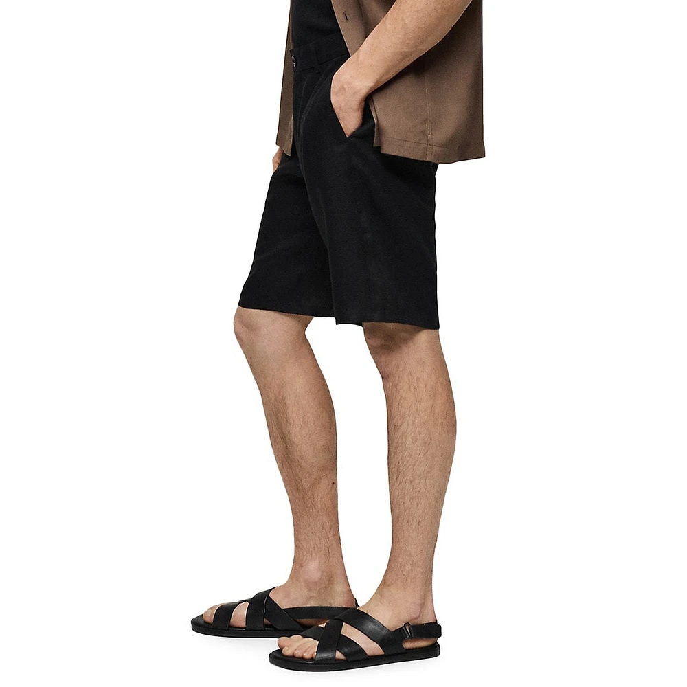 Carp Linen Bermuda Shorts