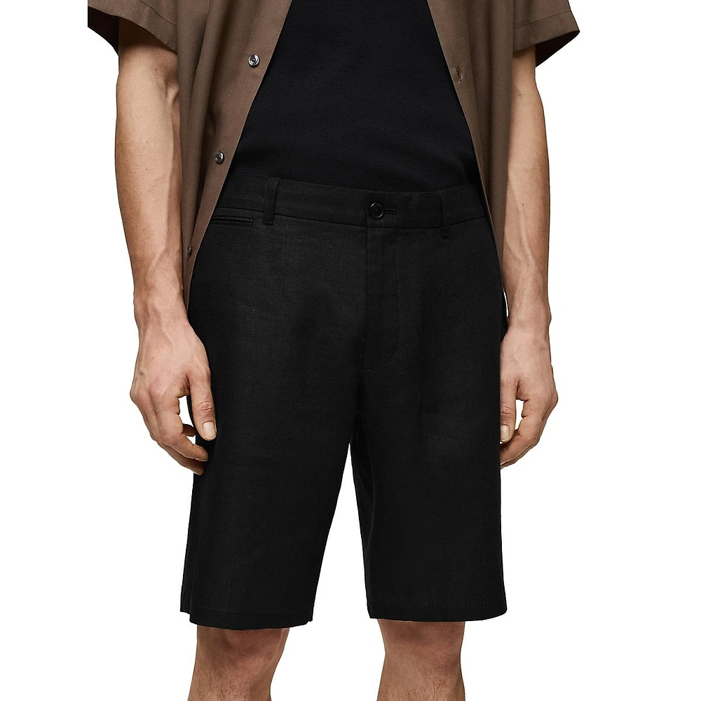 Carp Linen Bermuda Shorts